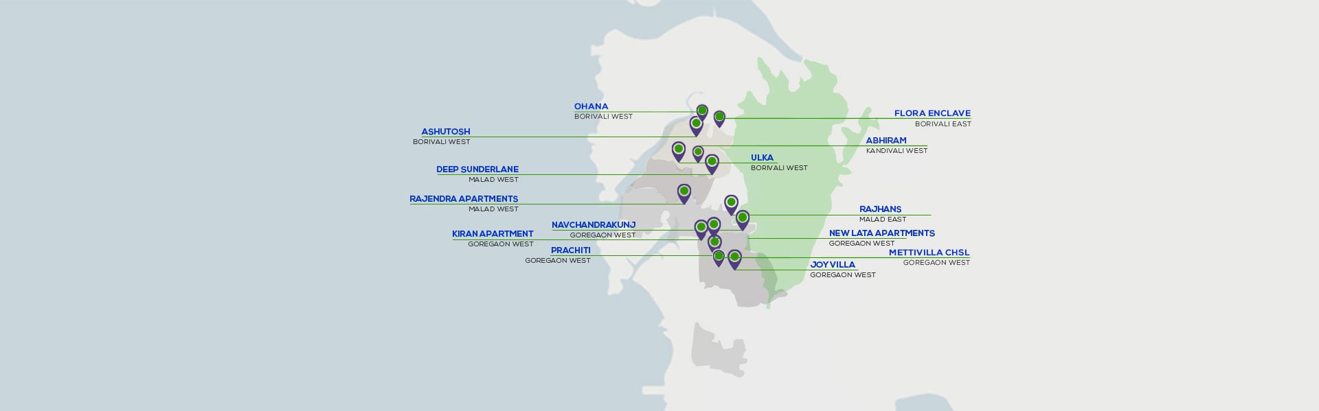 Completed Projects Map